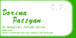 dorina pattyan business card