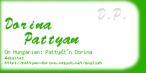 dorina pattyan business card